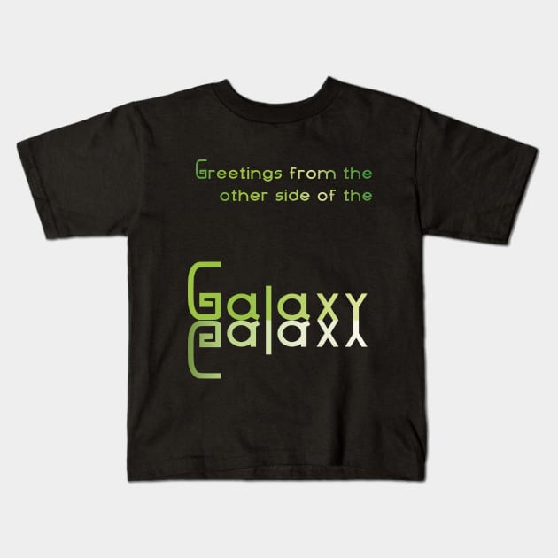 Other side of the galaxy Kids T-Shirt by mypointink